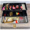 Image 1 : Vintage Tackle Box with Fishing Contents
