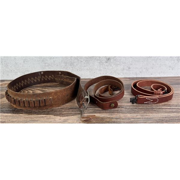 Cowboy Gunfighter Ammo Belt and Rifle Slings
