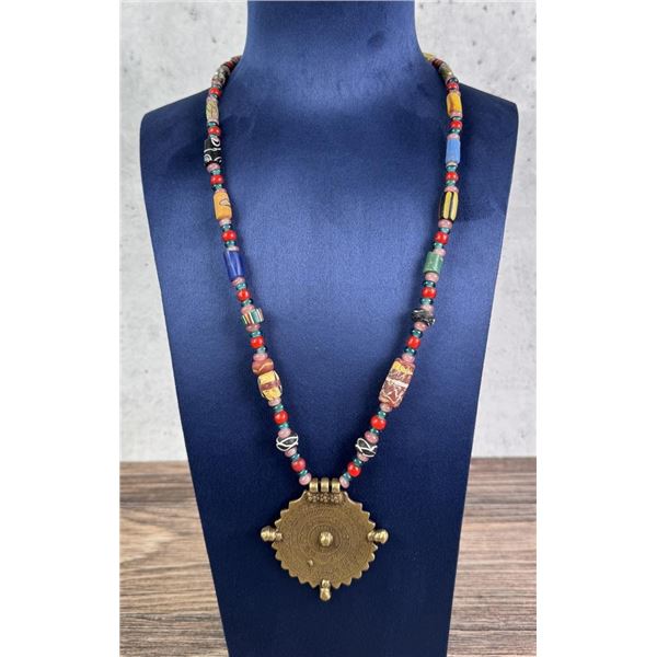 Native American Indian Trade Bead Necklace