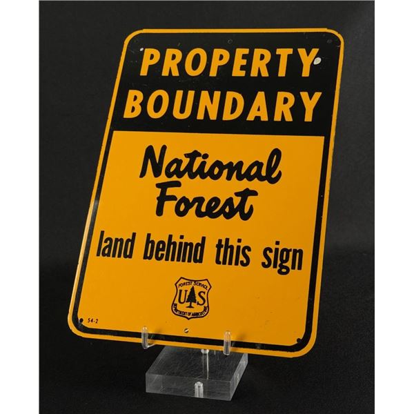 USFS US Forest Service Property Boundary Sign
