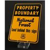 Image 1 : USFS US Forest Service Property Boundary Sign