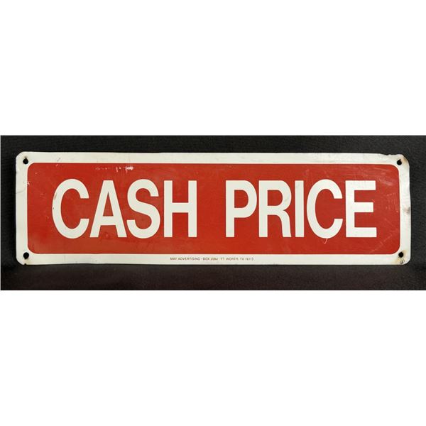 Cash Price Sign