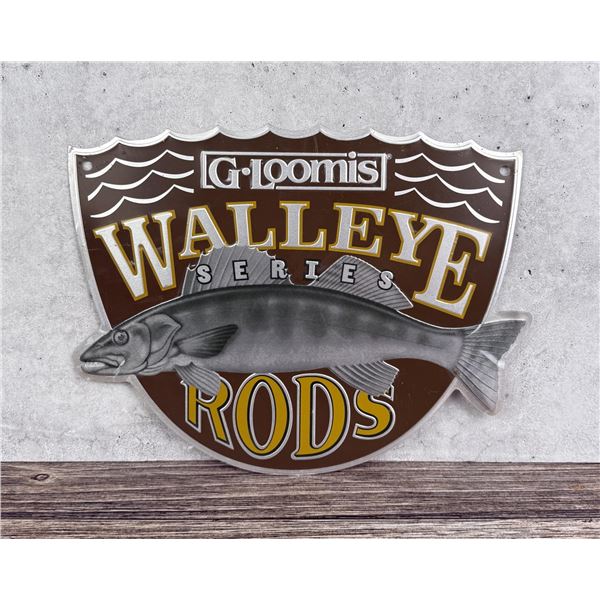 G Loomis Walleye Fly Fishing Rods Sign