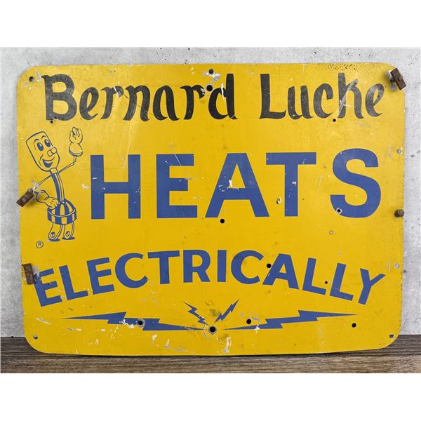 Willie Wirehand Electric Heat Metal Sign Ohio