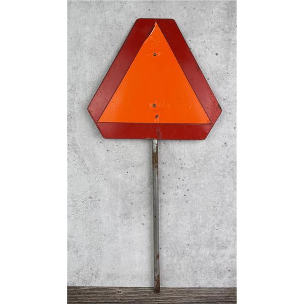 Montana Road Construction Slow Metal Sign