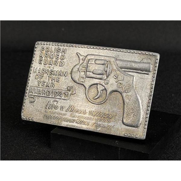 Polish Armed Guard Marksman Belt Buckle