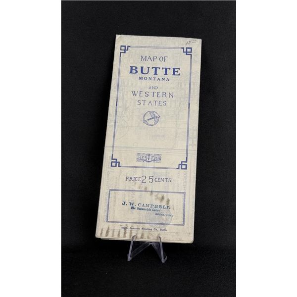 Map of Butte Montana Western States