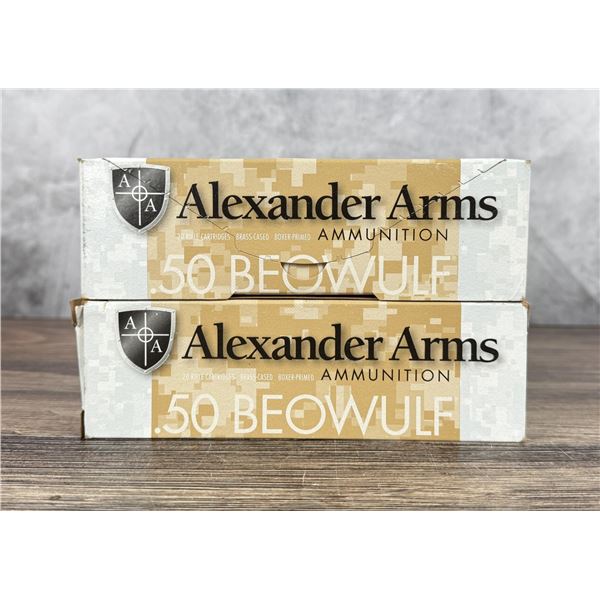 40 Rounds of Alexander Arms .50 Beowulf Ammo