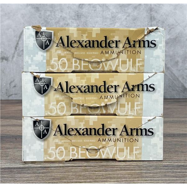 60 Rounds of Alexander Arms .50 Beowulf Ammo