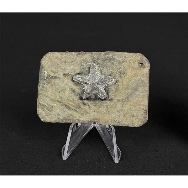 Civil War Confederate Texas Star Belt Buckle