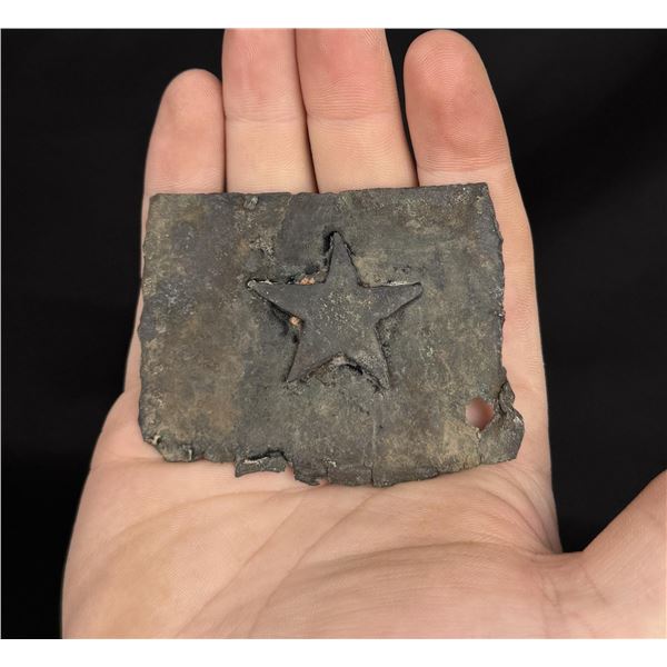 Civil War Confederate Texas Star Belt Buckle