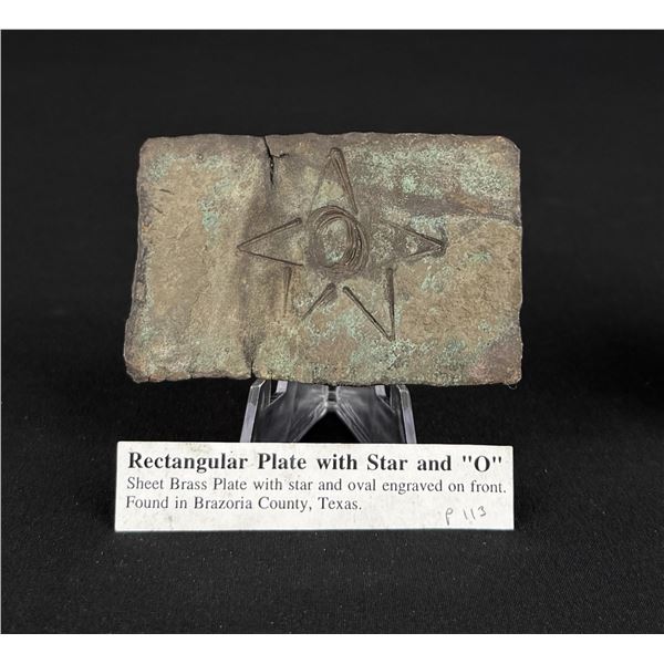 Civil War Confederate Texas Star Belt Buckle