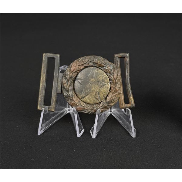 Civil War Confederate Texas Star Belt Buckle