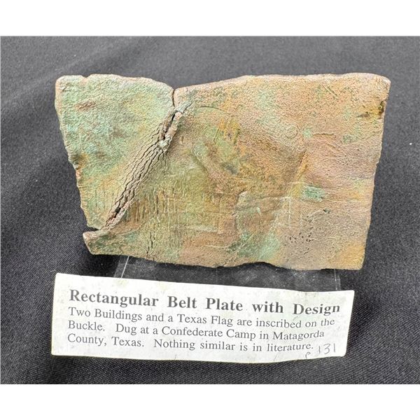 Civil War Confederate Texas Belt Buckle