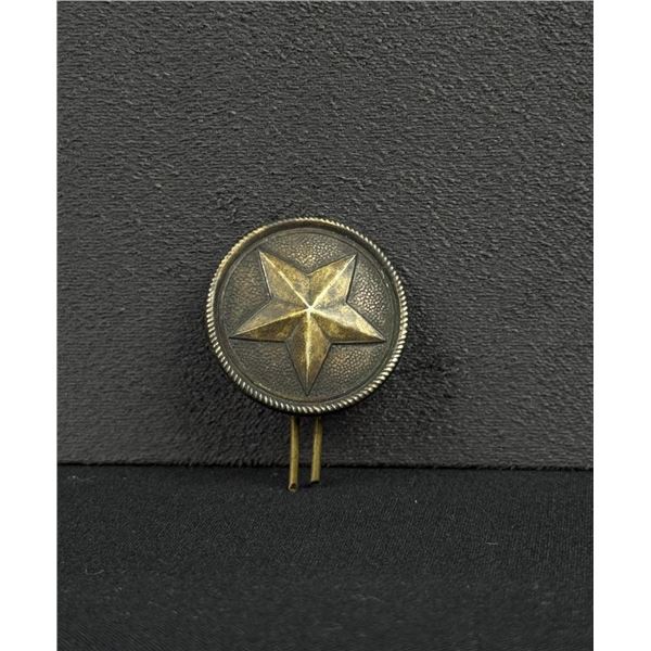 Civil War Confederate Texas Lone Star Hat Badge