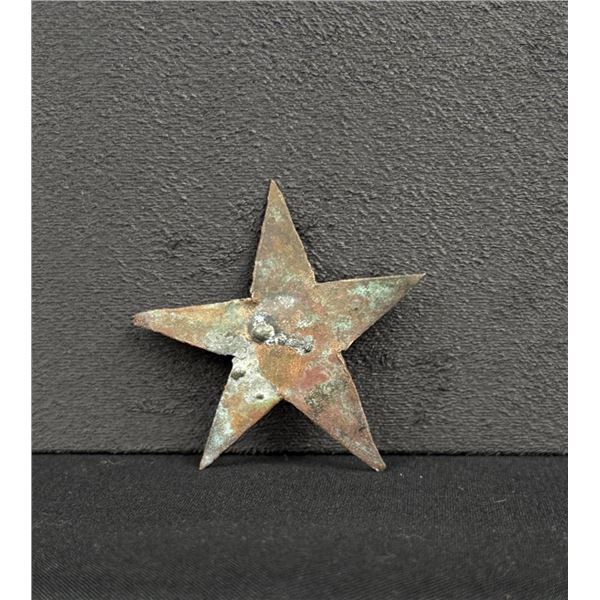Civil War Confederate Texas Lone Star Hat Badge
