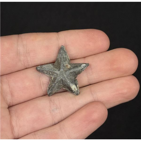 Civil War Confederate Texas Lone Star Hat Badge