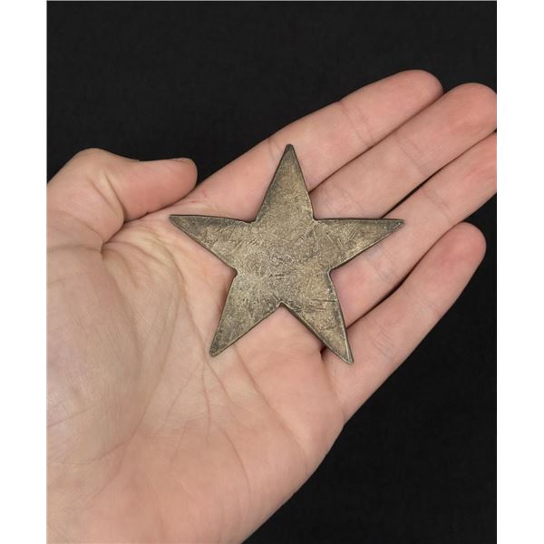 Civil War Confederate Texas Lone Star Hat Badge