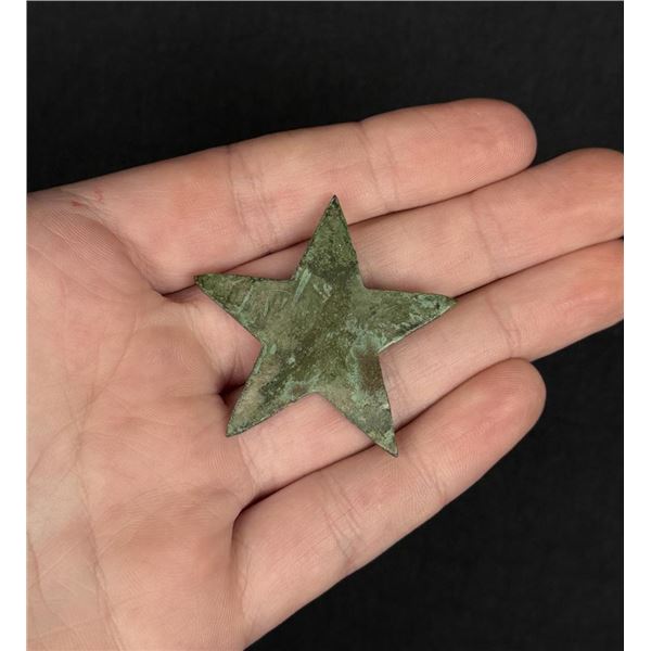 Civil War Confederate Texas Lone Star Hat Badge