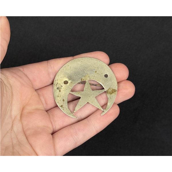 Civil War Confederate Texas Lone Star Hat Badge