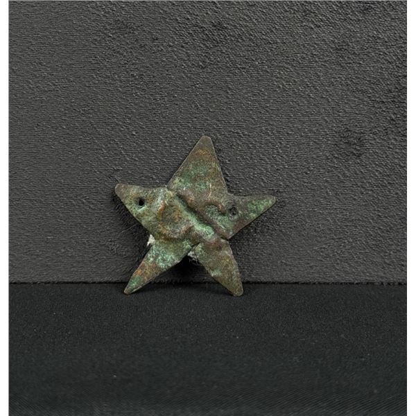 Civil War Confederate Texas Lone Star Hat Badge