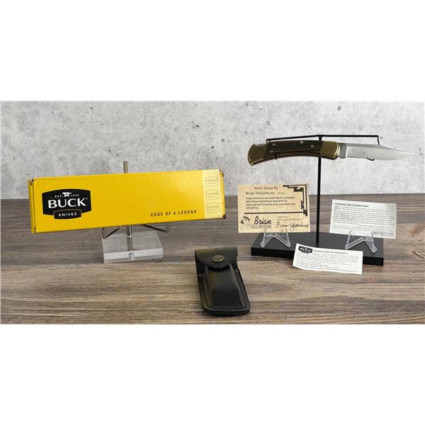 Buck 110 Brian Yellowhorse Wolf Moon Pocket Knife