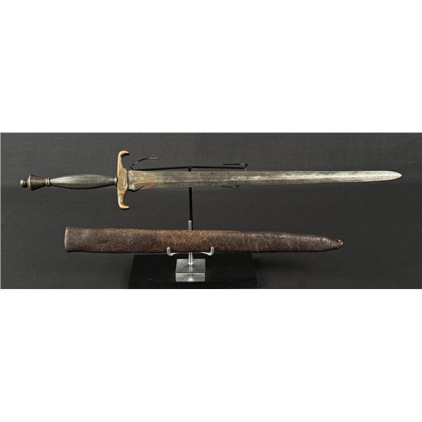 17th Century Brass and Iron Dirk
