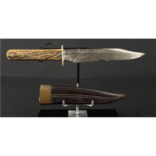 John Newton & Co Sheffield Frog Bowie Knife