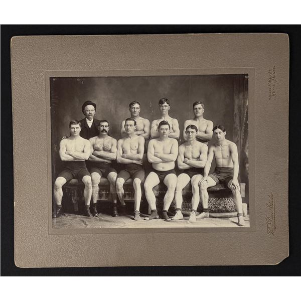 Butte Montana Pugilist Boxers Cabinet Photograph