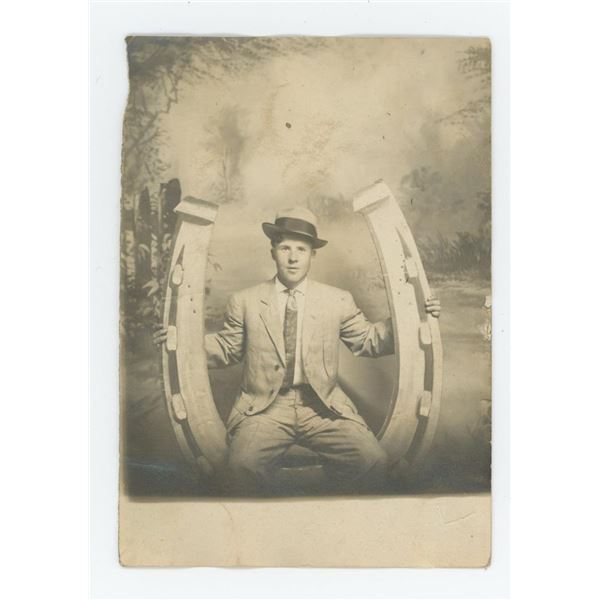 Lucky Giant Horseshoe Studio Portrait Photo