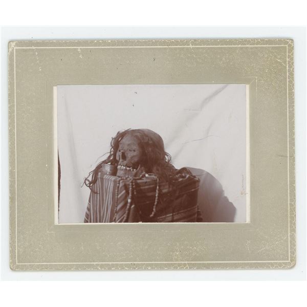 Mummified Native American Indian Skull Photo