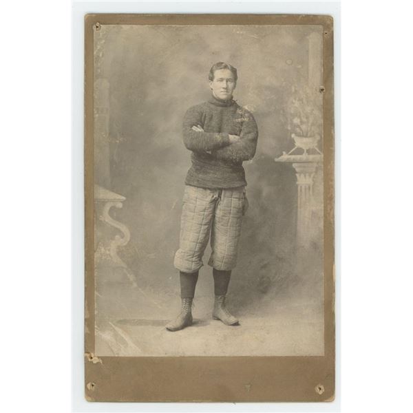 Early American Football Player Cabinet Photo