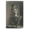 Image 1 : WW2 Nude Woman in Army Hat RPPC Postcard