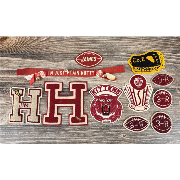 Vintage Montana Letterman Jacket Patches