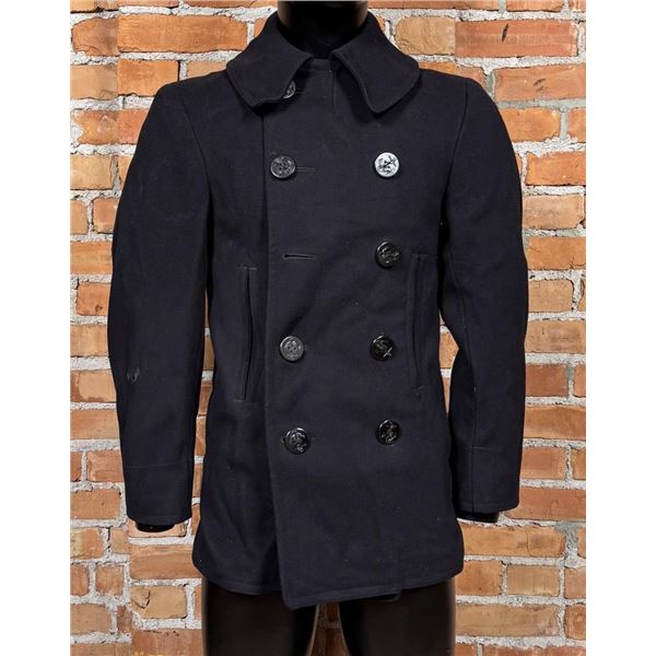 Named US Navy Wool Pea Coat