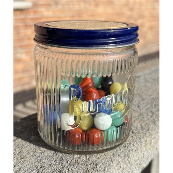 Jar of Vintage Marbles
