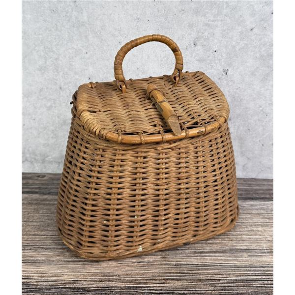 Montana Indian Made Wicker Fly Fishing Creel
