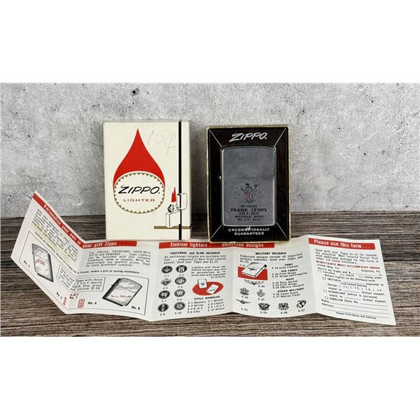 Called Frank Lewis Missoula Montana Zippo Lighter