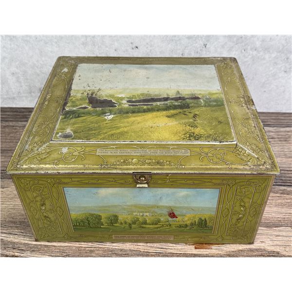 Beech Nut Mohawk Valley Advertising Biscuit Tin