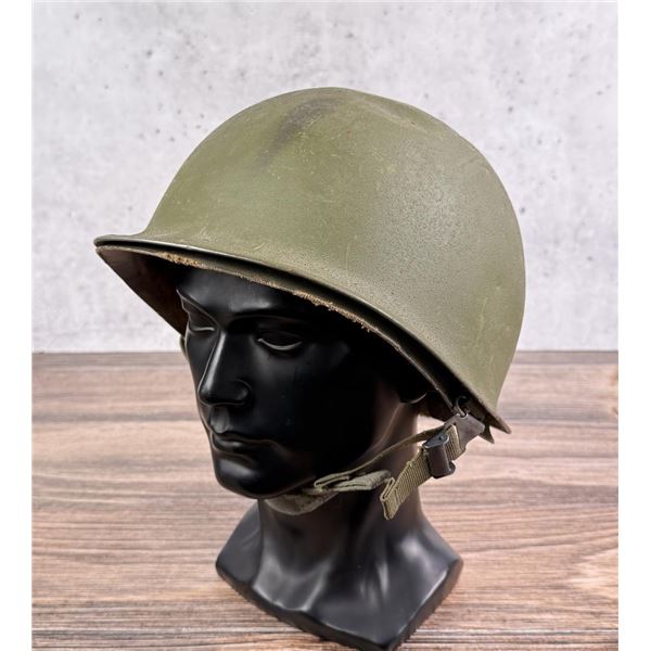 Vietnam War Rear Seam M1 US Army Helmet Decorated