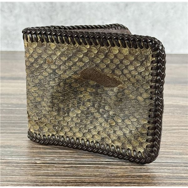 Vintage Rattlesnake Leather Wallet
