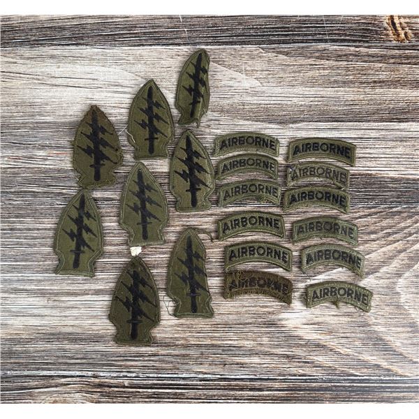 Named Vietnam War Special Forces Airborne Patches