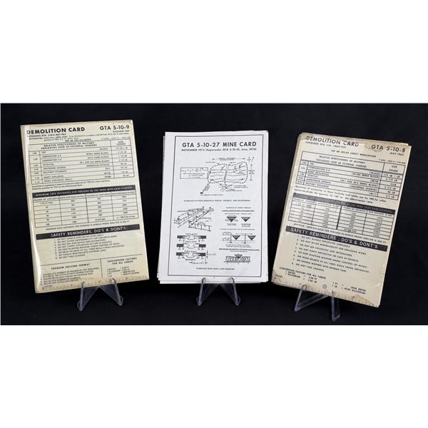 Vietnam War Special Forces Demolition Cards