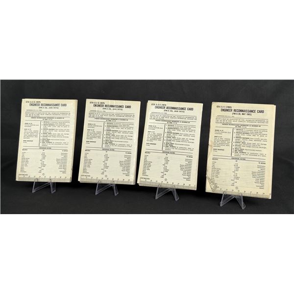 Vietnam War Engineer Reconnaissance Cards