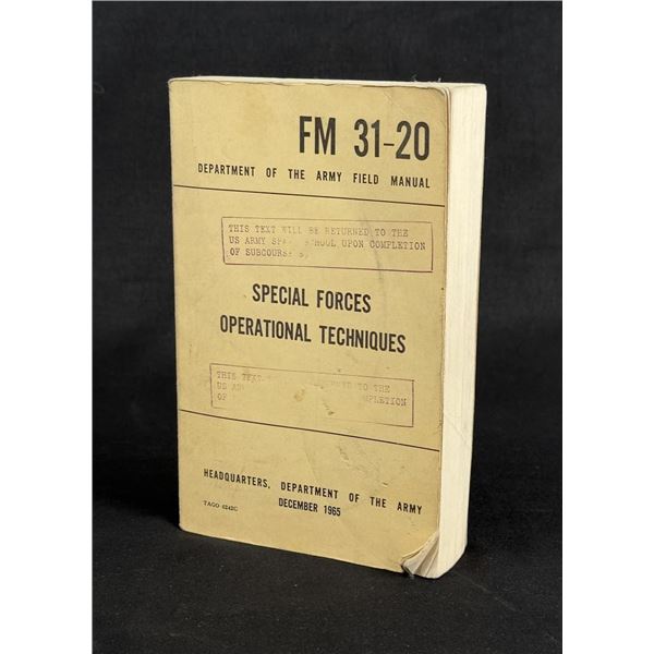 Vietnam War Special Forces Operational Techniques