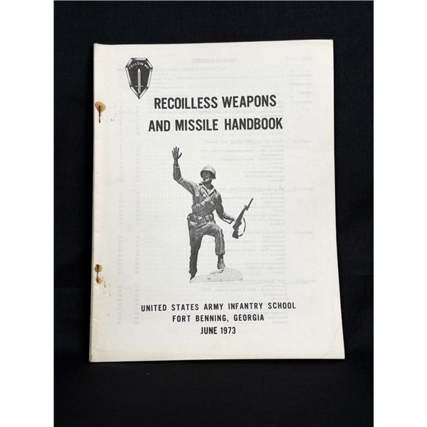 Vietnam War Ranger Recoilless Weapons Handbook