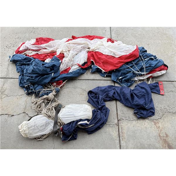 Vietnam War Red White Blue Pilot Parachute