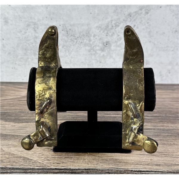 Montana Custom Made Bronze Bull Riding Spurs