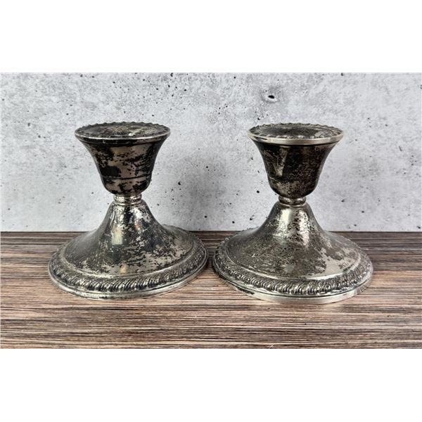 Weighted Sterling Silver Candlesticks