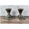 Image 2 : Weighted Sterling Silver Candlesticks